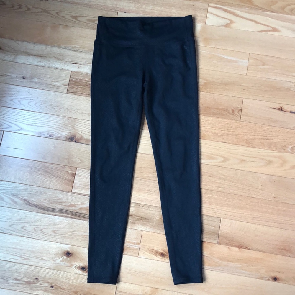 Athleta Black Print Leggings
